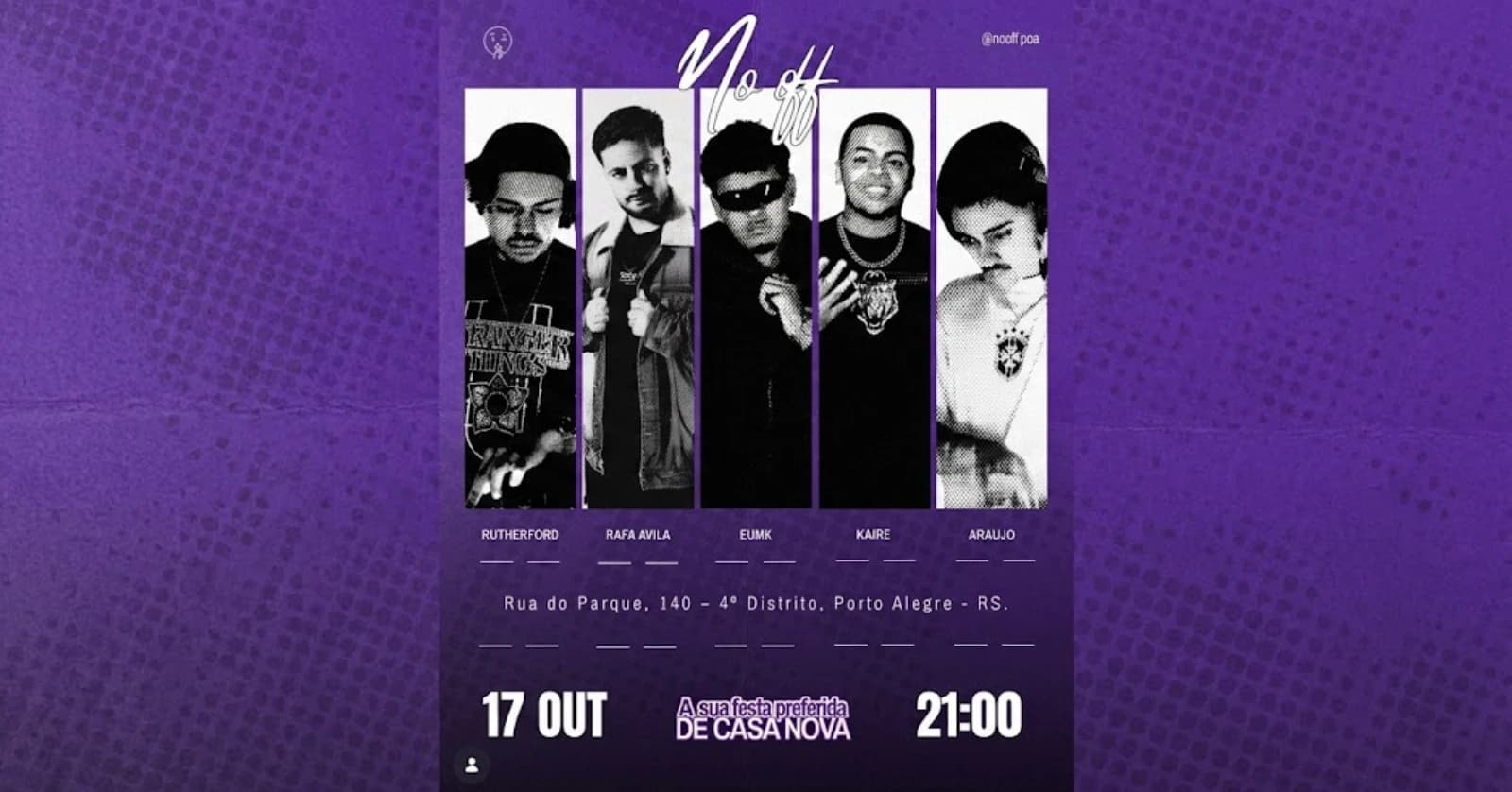 DIA 17 DE OUTUBRO TEM NO OFF!