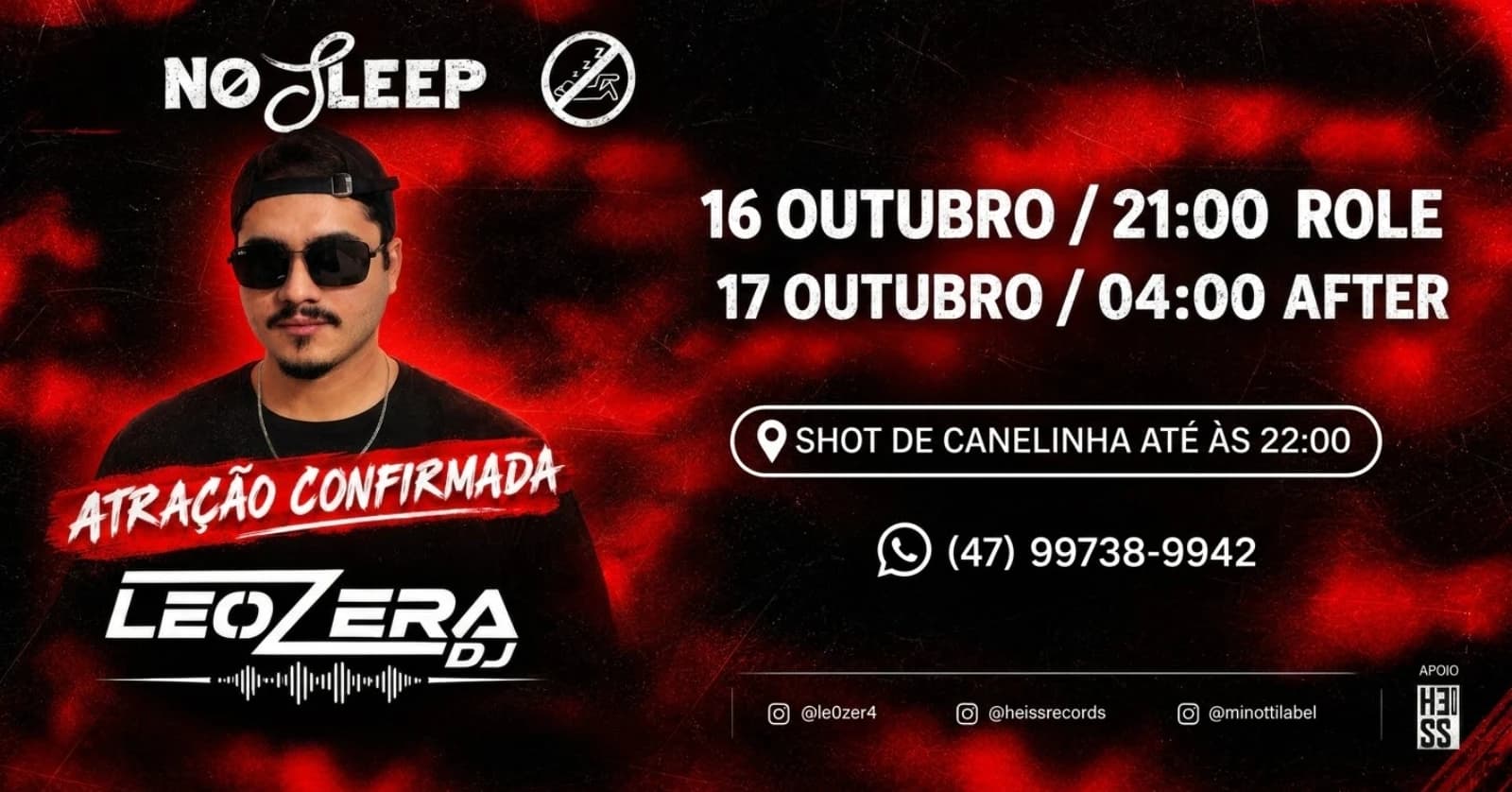 NO SLEEP - ROLÊ + AFTER